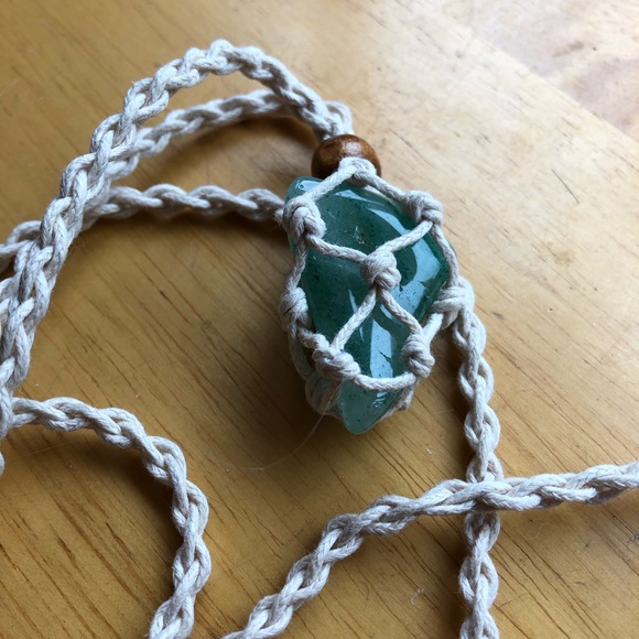 New green strawberry Quartz hand made necklace exchangeable stones! - Picture 15 of 17